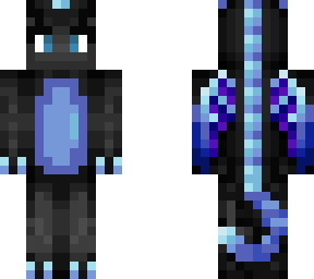 black/blue dragon