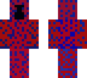 bleu and red glitch