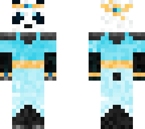 blue dress panda girl