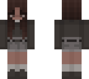 braids and black sweater