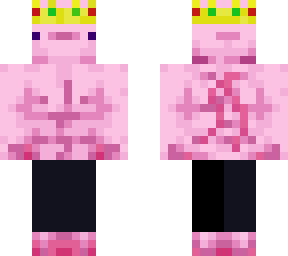 buff axotle with crown