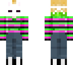 bunny mask striped edit