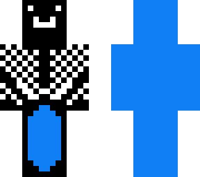 business/blue man