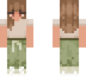 camo pants and shirt girl short hair