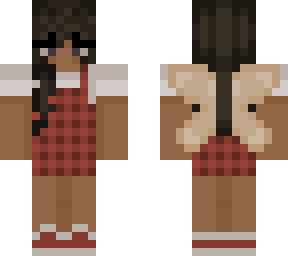 checked overalls beige bandanna fairy wings