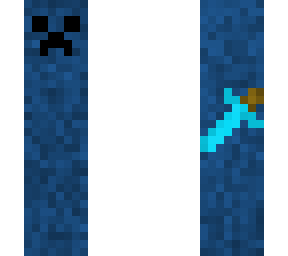 creeper with sword (kinda lazy)