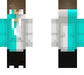cyan silver hoodie boy
