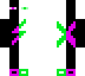enderman and white enderman mix skin