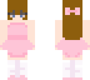 girl wearing a pink dress :)