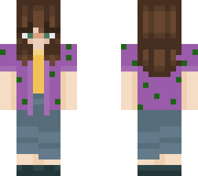 girl with purple shirt