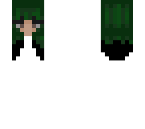 green and black hair template