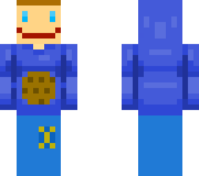 i used the blue hoodie! ( added jeans with a pocket and a cookie on the hoodie