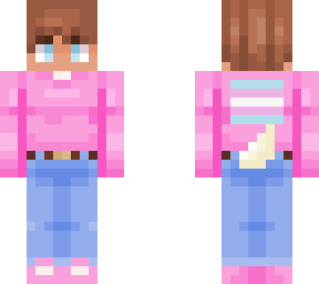 james, pink sweater (oc)