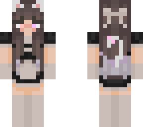 maid cat girl ayaka with tail sha