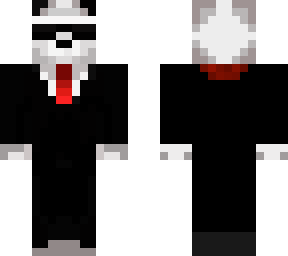 panda in a suit