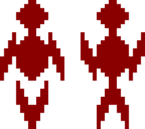 red and white,