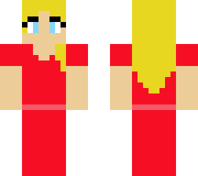 she has a red dress!