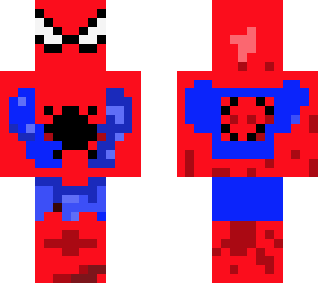 spiderman minecraft skin by shireesh