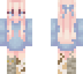 teary cat girl // blue and blonde