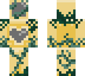 yellow astronaut with plants