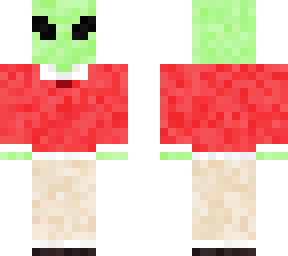 alien in sweater