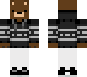 bear with black sweater