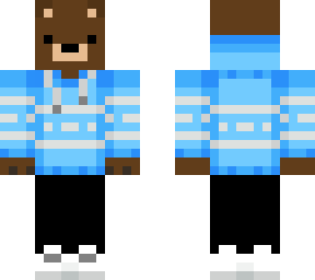 bear with light blue sweater
