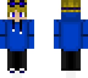 blue hoodie boy