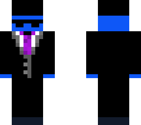 blue man in suit