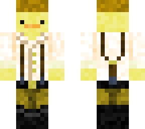 duck in a funny outfit