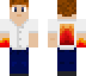dude with fire hand