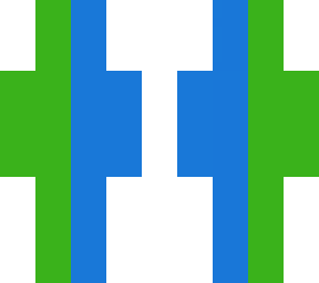 green and blue cool skin