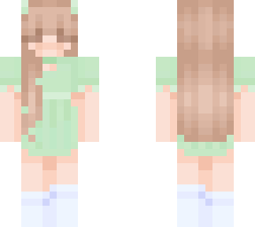green dress