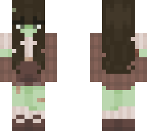 my skin green