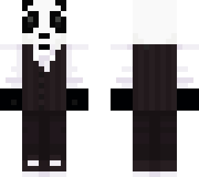 panda in a suit