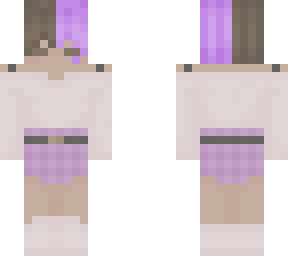 purple and tan nonbinary/feminine