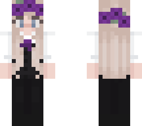 purple flower suit