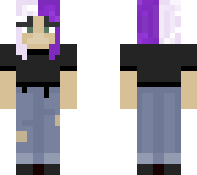 purple hair girl