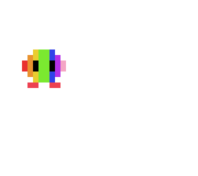 rainbow colored kirby for contest