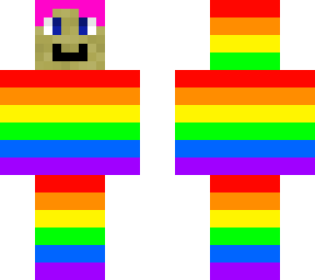 rainbow crazy girl