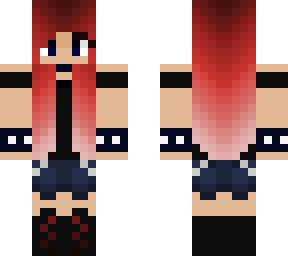 red punk girl