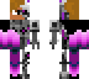 robot violeta y rosa