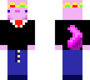 suit axolotl with crown
