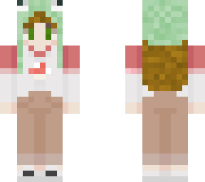 tommyinnit girl in frog hat and mushroom shirt