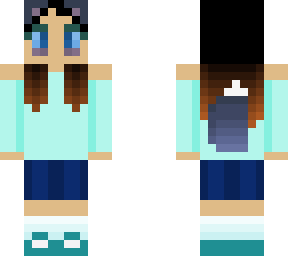 wolf girl in blue