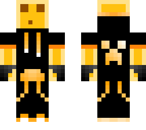 -ce- orange slime in creeper hoodie