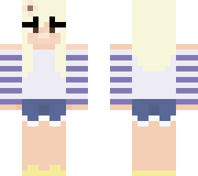 blond hair with pastel clothing//