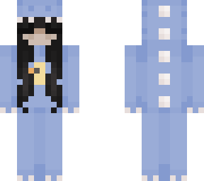 blue dino girl