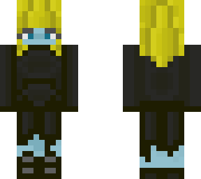 blue hoodie girl