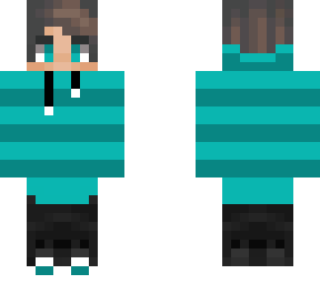 cyan hoodie (with drawstrings)